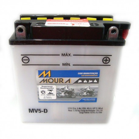 Bateria Moura Moto 5,5Ah - MV5,5-D